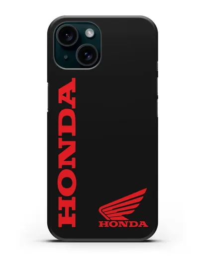 Чехол с логотипом Honda Motorcycles силиконовый для iPhone 15