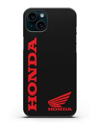 Чехол с логотипом Honda Motorcycles силиконовый для iPhone 15 Plus
