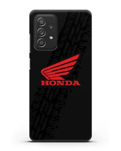 Чехол с символикой Honda и протектором шин силиконовый для Samsung Galaxy A53
