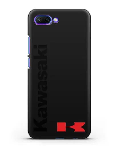 Чехол с надписью Kawasaki и логотипом силиконовый для Honor 10