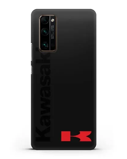 Чехол с надписью Kawasaki и логотипом силиконовый для Honor 30 Pro