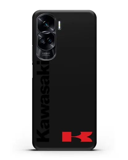Чехол с надписью Kawasaki и логотипом силиконовый для Honor 90 Lite