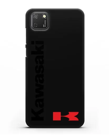 Чехол с надписью Kawasaki и логотипом силиконовый для Honor 9S