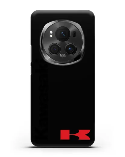 Чехол с надписью Kawasaki и логотипом силиконовый для Honor Magic 6 Pro