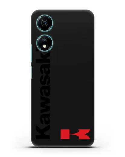 Чехол с надписью Kawasaki и логотипом силиконовый для Honor X5 Plus