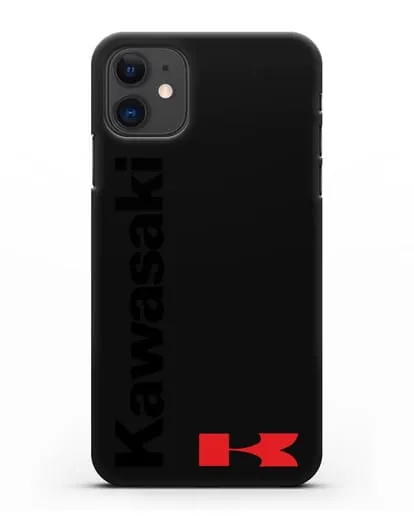 Чехол с надписью Kawasaki и логотипом силиконовый для iPhone 11