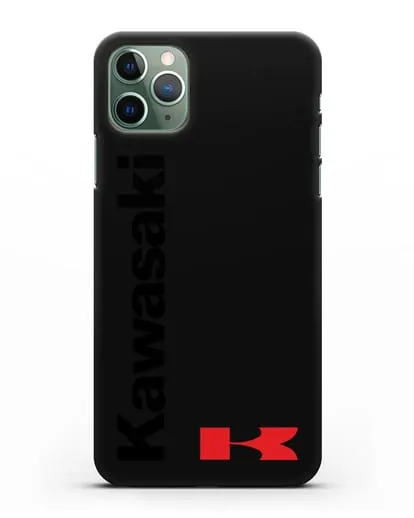 Чехол с надписью Kawasaki и логотипом силиконовый для iPhone 11 Pro