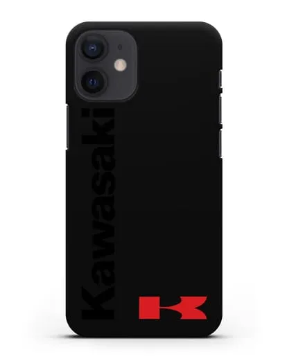 Чехол с надписью Kawasaki и логотипом силиконовый для iPhone 12 mini
