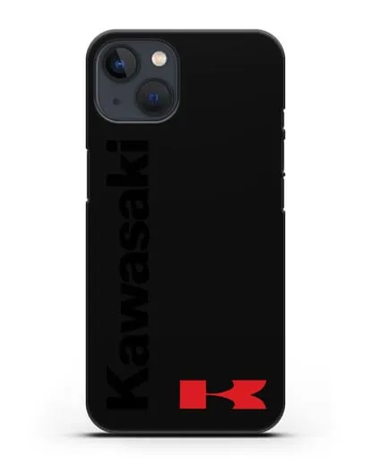 Чехол с надписью Kawasaki и логотипом силиконовый для iPhone 13 Mini