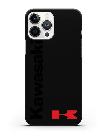 Чехол с надписью Kawasaki и логотипом силиконовый для iPhone 13 Pro Max