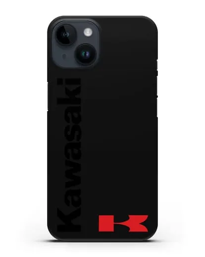 Чехол с надписью Kawasaki и логотипом силиконовый для iPhone 14
