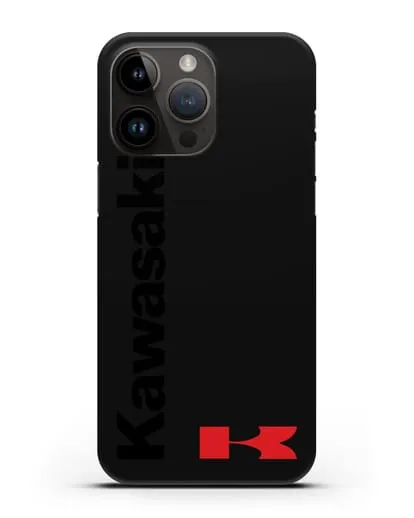 Чехол с надписью Kawasaki и логотипом силиконовый для iPhone 14 Pro Max