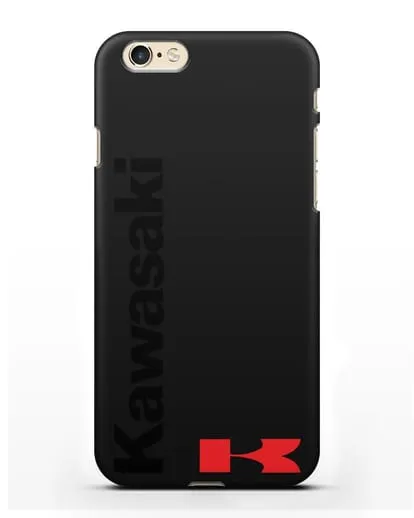 Чехол с надписью Kawasaki и логотипом силиконовый для iPhone 6