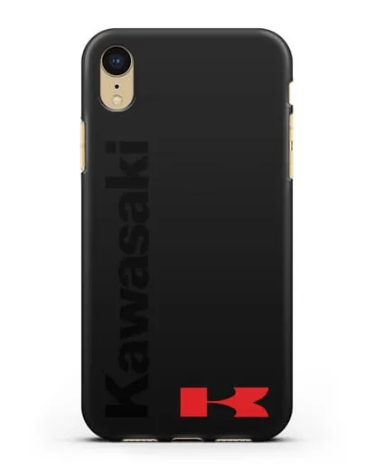 Чехол с надписью Kawasaki и логотипом силиконовый для iPhone XR