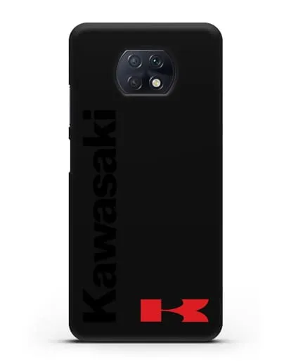 Чехол с надписью Kawasaki и логотипом силиконовый для Xiaomi Redmi Note 9T
