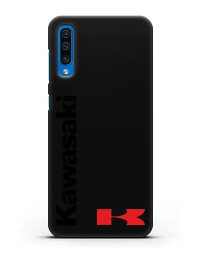 Чехол с надписью Kawasaki и логотипом силиконовый для Samsung Galaxy A50