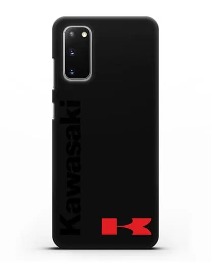 Чехол с надписью Kawasaki и логотипом силиконовый для Samsung Galaxy S20 [SM-G980F]