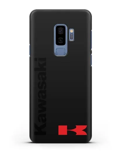 Чехол с надписью Kawasaki и логотипом силиконовый для Samsung Galaxy S9 Plus [SM-G965F]