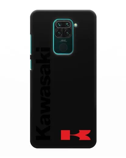 Чехол с надписью Kawasaki и логотипом силиконовый для Xiaomi Redmi Note 9