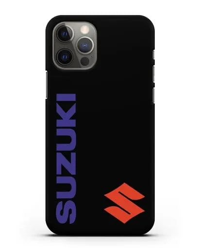 Чехол с символикой Suzuki силиконовый для iPhone 12 Pro