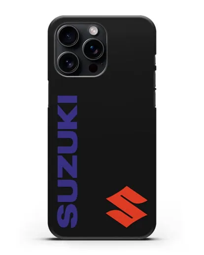 Чехол с символикой Suzuki силиконовый для iPhone 15 Pro Max