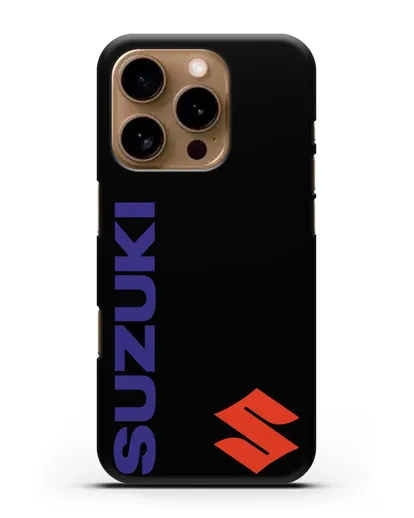 Чехол с символикой Suzuki силиконовый для iPhone 16 Pro