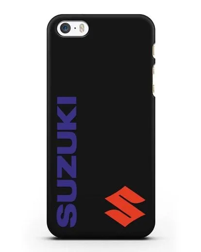 Чехол с символикой Suzuki силиконовый для iPhone 5/5s/SE