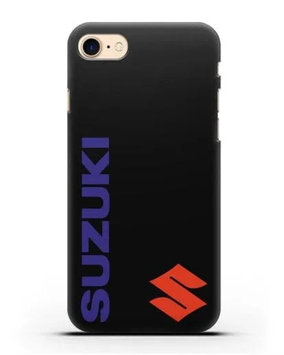 Чехол с символикой Suzuki силиконовый для iPhone 8