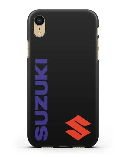 Чехол с символикой Suzuki силиконовый для iPhone XR