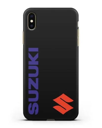 Чехол с символикой Suzuki силиконовый для iPhone XS Max