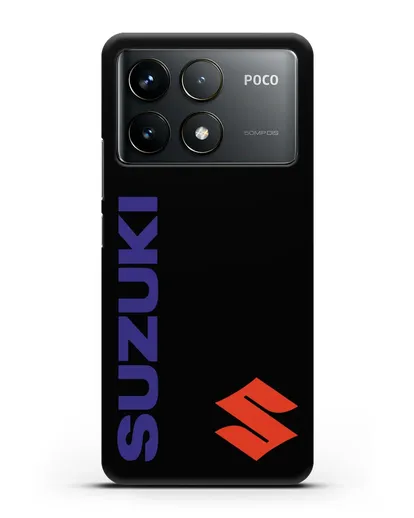Чехол с символикой Suzuki силиконовый для Xiaomi Poco F6 Pro