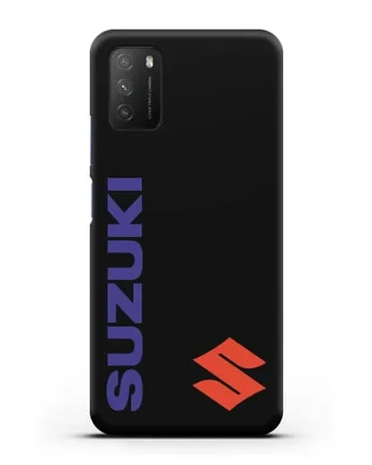 Чехол с символикой Suzuki силиконовый для Xiaomi Poco M3
