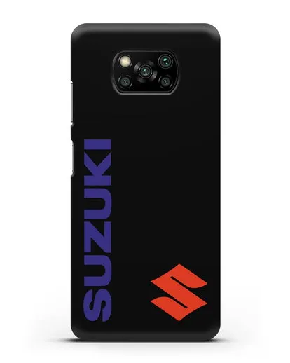 Чехол с символикой Suzuki силиконовый для Xiaomi Poco X3 Pro