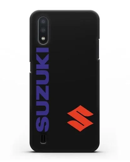 Чехол с символикой Suzuki силиконовый для Samsung Galaxy A01 [SM-A015F]