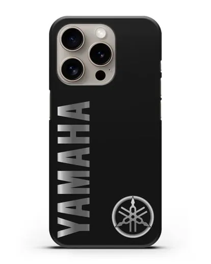 Чехол с надписью Yamaha и логотипом силиконовый для iPhone 15 Pro
