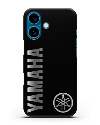 Чехол с надписью Yamaha и логотипом силиконовый для iPhone 16