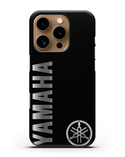 Чехол с надписью Yamaha и логотипом силиконовый для iPhone 16 Pro