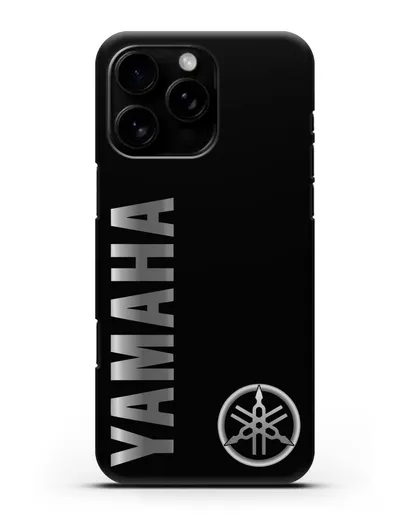Чехол с надписью Yamaha и логотипом силиконовый для iPhone 16 Pro Max