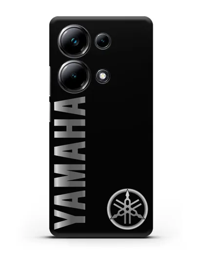 Чехол с надписью Yamaha и логотипом силиконовый для Xiaomi Poco M6 Pro