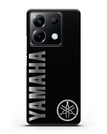 Чехол с надписью Yamaha и логотипом силиконовый для Xiaomi Poco X6
