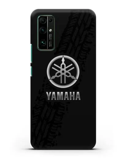 Чехол с логотипом Yamaha и протектором шин силиконовый для Honor 30