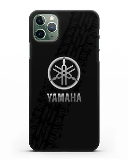 Чехол с логотипом Yamaha и протектором шин силиконовый для iPhone 11 Pro