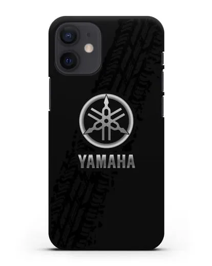 Чехол с логотипом Yamaha и протектором шин силиконовый для iPhone 12 mini