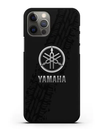Чехол с логотипом Yamaha и протектором шин силиконовый для iPhone 12 Pro