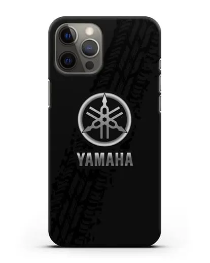 Чехол с логотипом Yamaha и протектором шин силиконовый для iPhone 12 Pro Max