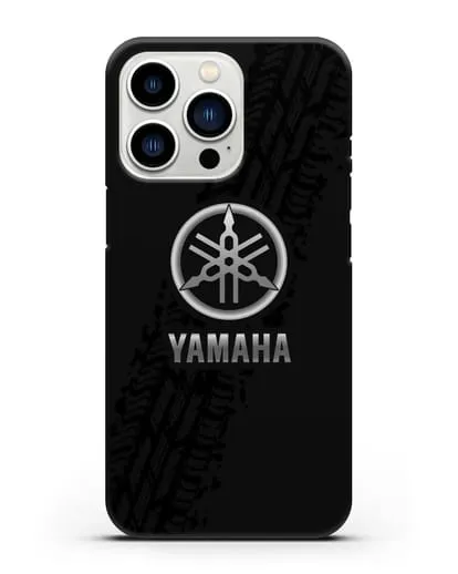 Чехол с логотипом Yamaha и протектором шин силиконовый для iPhone 13 Pro