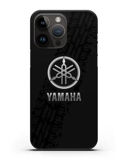 Чехол с логотипом Yamaha и протектором шин силиконовый для iPhone 14 Pro Max