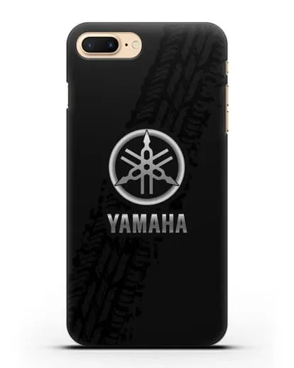 Чехол с логотипом Yamaha и протектором шин силиконовый для iPhone 7 Plus