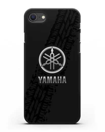 Чехол с логотипом Yamaha и протектором шин силиконовый для iPhone SE 2020