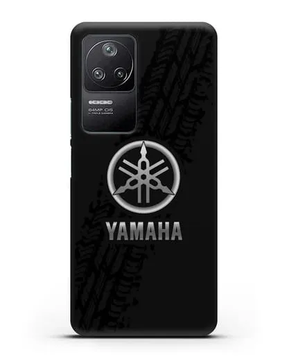 Чехол с логотипом Yamaha и протектором шин силиконовый для Xiaomi Poco F4